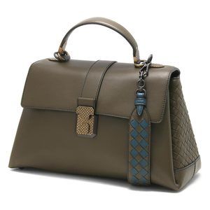 Bottega Veneta Piazza Handbag Mustard Green